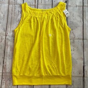 Brand New NWT Loft Yellow Tank Shirt XS